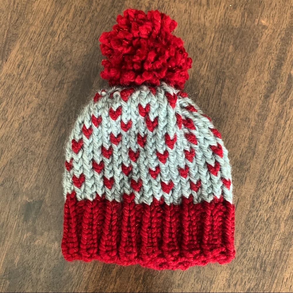 Valentine’s Day knit hat